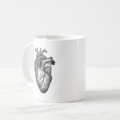 Mug Anatomie cardiaque vintage (Devant gauche)