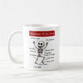 Mug Anatomie De Jiu Jitsu Présentations Drôle (Gauche)