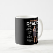 Mug Anatomie De L'Agent Immobilier Réaltor D'Un Réalto (Devant droit)