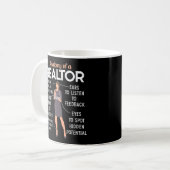 Mug Anatomie De L'Agent Immobilier Réaltor D'Un Réalto (Devant gauche)
