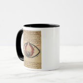 Mug Anatomie de l'oeil, d'un livre sur des maladies (Devant gauche)