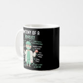 Mug Anatomie Dentaire Dentiste D'Un Dentiste Un Esprit (Devant gauche)