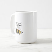 Mug Anatomie drôle d'un bumblebee Blebee Bum Mignon (Devant gauche)