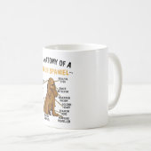 Mug Anatomie Drôle D'Un Espagnol Cocker Pour Amoureux (Devant droit)