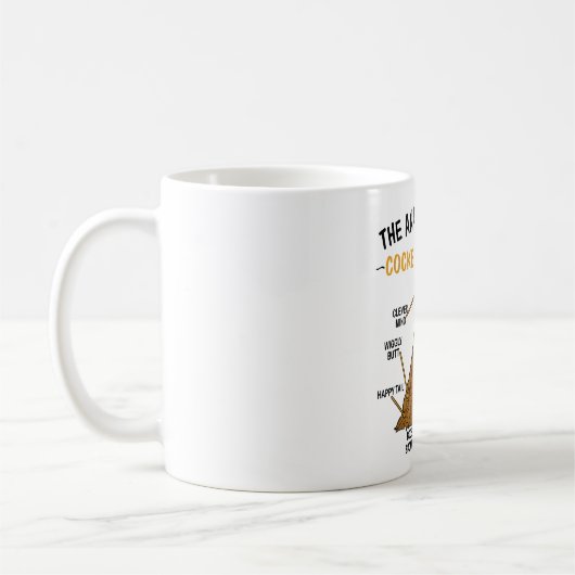 Mug Anatomie Drôle D'Un Espagnol Cocker Pour Amoureux (Gauche)