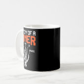 Mug Anatomie Drôle D'une Main De Squelette De Joueur D (Devant gauche)