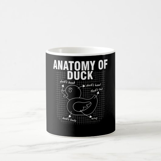 Mug Anatomie du canard en caoutchouc (Centre)