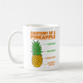 Mug Anatomie D'Un Ananas Amateurs Vacances Cool De Fam (Gauche)