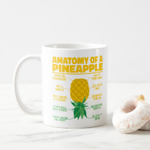 Mug Anatomie d'un Ananas Drôle Amoureux d'Ananas Cool
