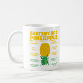 Mug Anatomie d'un Ananas Drôle Amoureux d'Ananas Cool (Gauche)