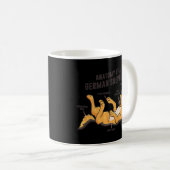 Mug Anatomie D'Un Berger Allemand Drôle Amusant Chien (Devant droit)