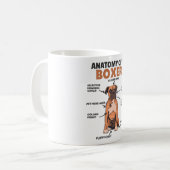 Mug Anatomie D'Un Chien Doux Boxer Chien Chien Chien C (Devant gauche)