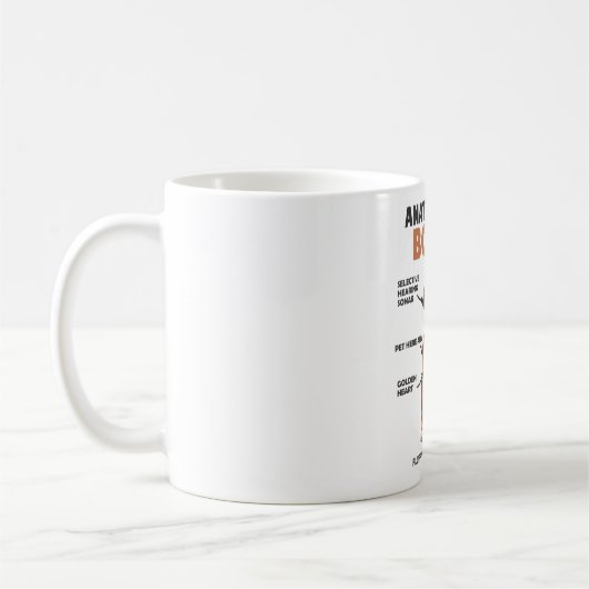 Mug Anatomie D'Un Chien Doux Boxer Chien Chien Chien C (Gauche)
