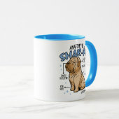MUG ANATOMIE D'UN CHIEN SHARPEI (Devant droit)
