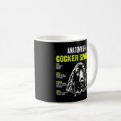 Mug Anatomie D'Un Cocker Fonction Spanielle De Chiens (Devant droit)