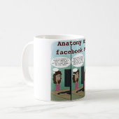 Mug Anatomie D'Un Facebook Post Drôle (Devant gauche)