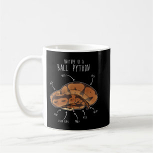 Mug Anatomie d'un Python de balle, Serpent de reptile 