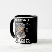 Mug Anatomie D'Un Rottweiler Pour Les Amoureux de les (Devant gauche)