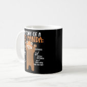 Mug Anatomie D'Un Zoologiste Scientifique Panda Rouge (Devant gauche)