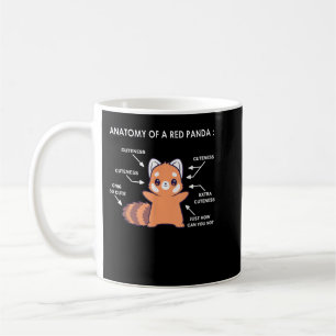 Mug Anatomie d'un zoologiste scientifique Red Panda