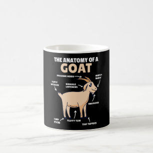 Mug Anatomie D'Une Chèvre Cute Chèvres Explication