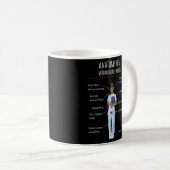 Mug Anatomie D'Une Infirmière Noire D'Une Infirmière E (Devant droit)