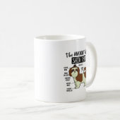 Mug Anatomie Mignonne De Chih Tzu Drôle Chiens Amoureu (Devant droit)