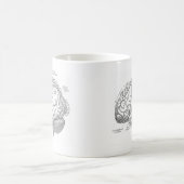 Mug Anatomie vintage de cerveau (Centre)