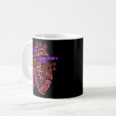 Mug Anatomique Hu He Cardiologie Médicale Infirmière C (Devant gauche)