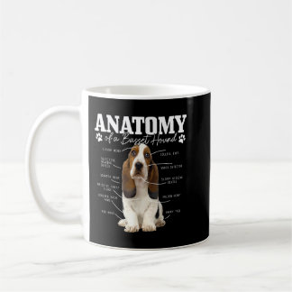 Mug Anatomy Of A Basset Hound Funny Cute Dog Basset Mo
