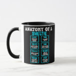 Mug Anatomy of a Sheltie Dog<br><div class="desc">Anatomy of a Sheltie Dog Gift. Perfect gift for your dad,  mom,  papa,  men,  women,  friend and family members on Thanksgiving Day,  Christmas Day,  Mothers Day,  Fathers Day,  4th of July,  1776 Independent day,  Veterans Day,  Halloween Day,  Patrick's Day</div>