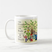 Mug Ancêtre drôle Mousepad de généalogie d'arbre (Gauche)