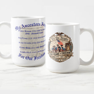 Mug Ancêtres patriotes américains de la guerre révolut