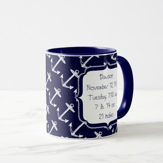 Mug Anchor Pattern (Devant droit)