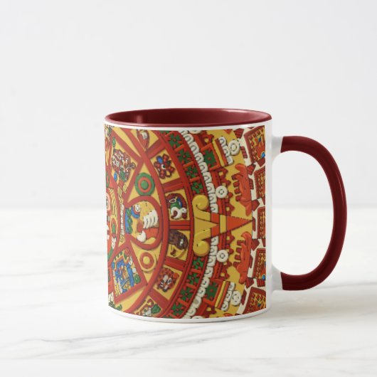 Mug Ancien Calendrier Maya Aztèque Conception de la ta (Droite)
