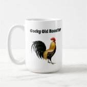 Mug "Ancien coq" avec le graphique d'un coq (Gauche)