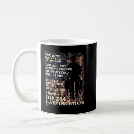 Mug Ancien DD-214 Alumni Forces Armées Je Suis La Temp (Gauche)