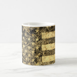 Mug Ancien drapeau américain Grunge 2