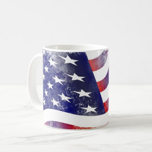 Mug Ancien drapeau vintage (Devant gauche)