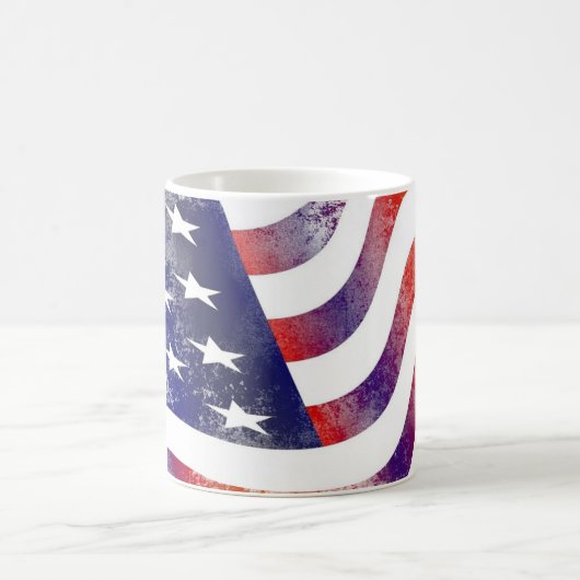 Mug Ancien drapeau vintage (Centre)
