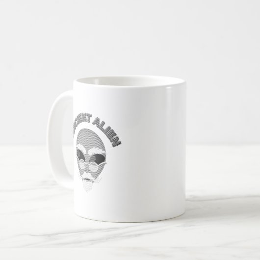 Mug Ancien journal en chef Alien (Devant gauche)