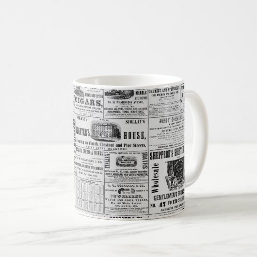 Mug Ancien journal II (Devant droit)