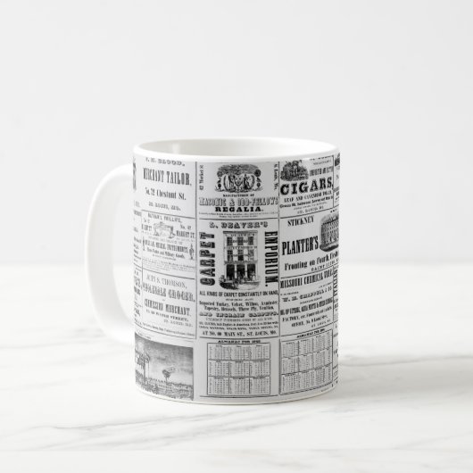 Mug Ancien journal II (Devant gauche)