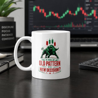 Mug Ancien modèle ou nouvelle décision Mentalité de tr