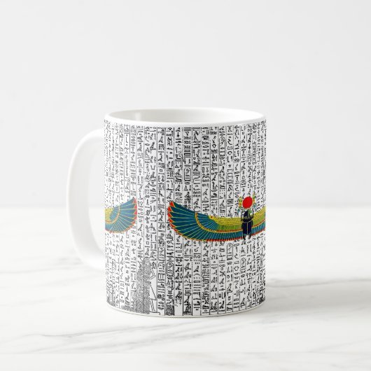 Mug Ancien Panier à souris à ailes égyptiennes (Devant gauche)