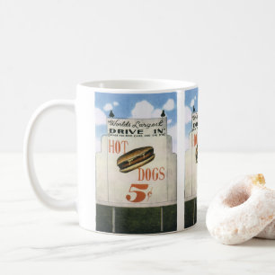 Mug Ancien panneau d'affichage, plus grand cinéma driv