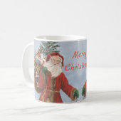 Mug Ancien Père Noël en neige (Devant gauche)