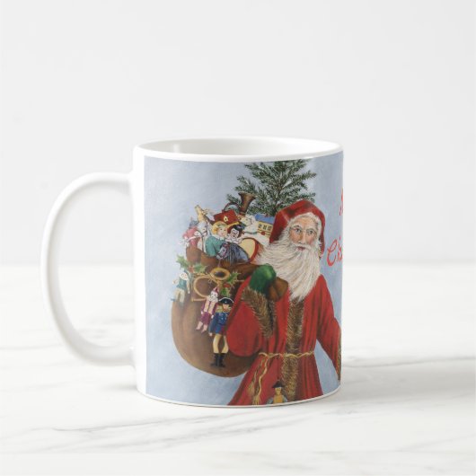 Mug Ancien Père Noël en neige (Gauche)