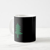 Mug Ancien premier drapeau de l'arbre du pin du Maine (Devant gauche)
