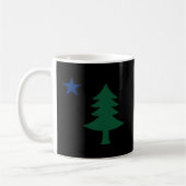 Mug Ancien Premier Drapeau De Maine E Tree Et Étoile 1 (Gauche)